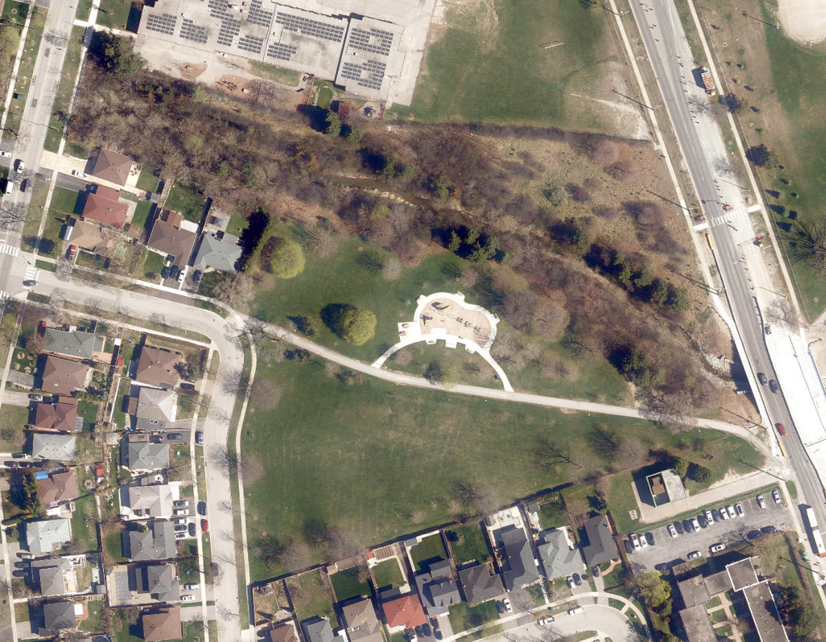 Colony Park — aerial / top-down view