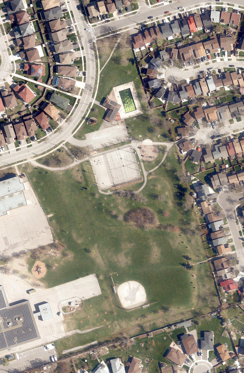 Gihon Spring Park — aerial / top-down view