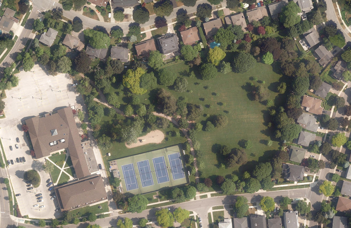 Tournament Park — aerial / top-down view