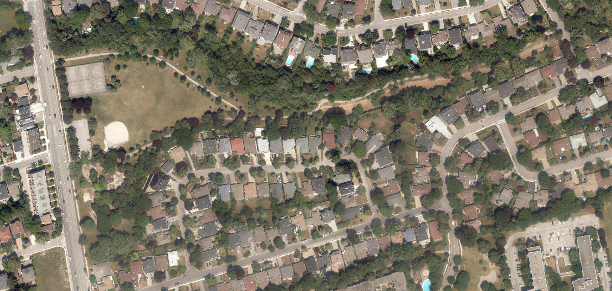 Bayview Village Park — aerial / top-down view