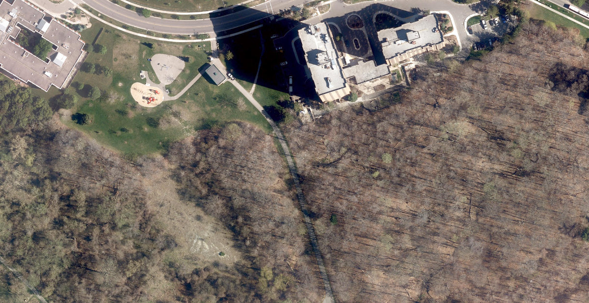 Humberline Park — aerial / top-down view