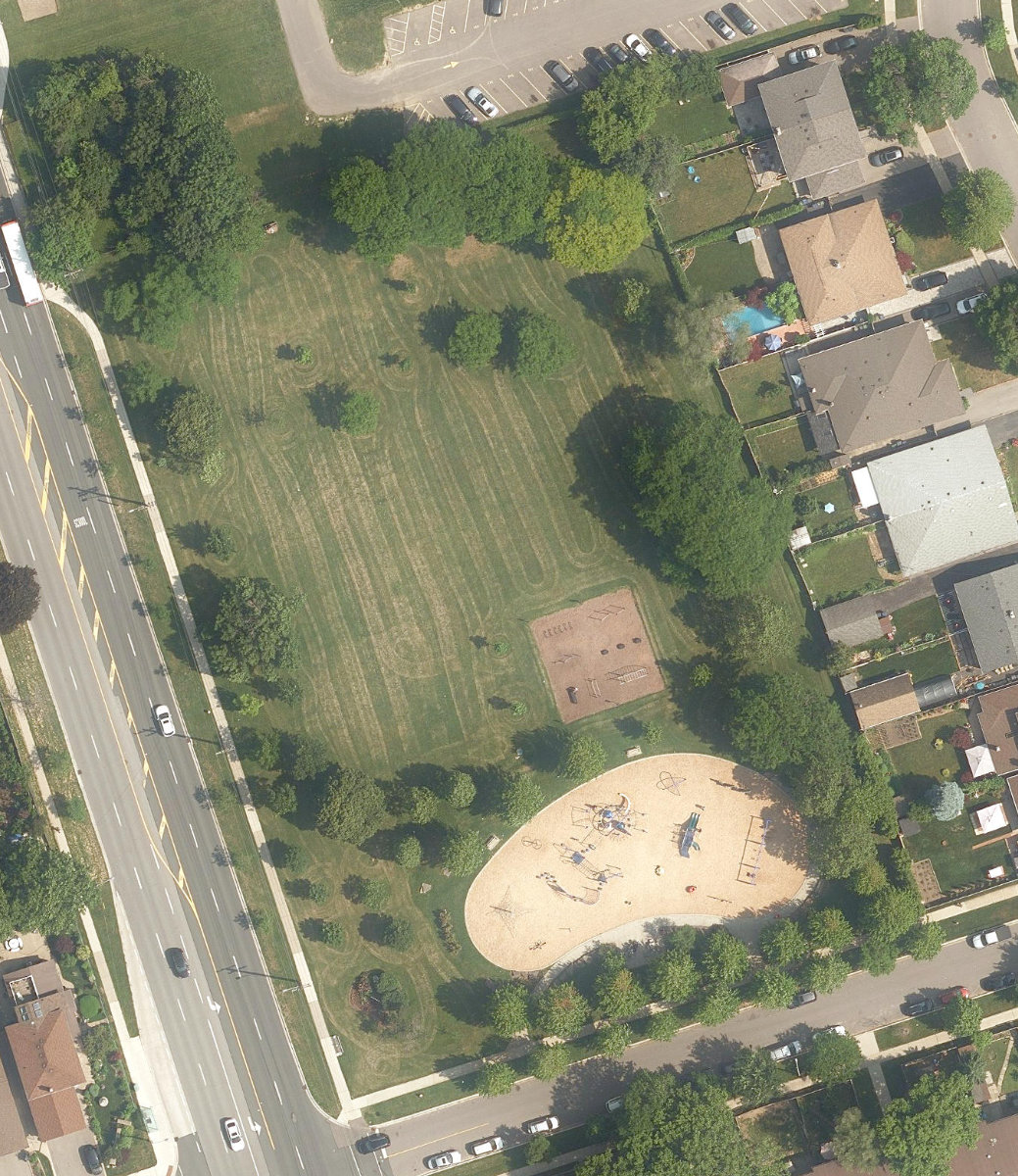 Stonehouse Park — aerial / top-down view