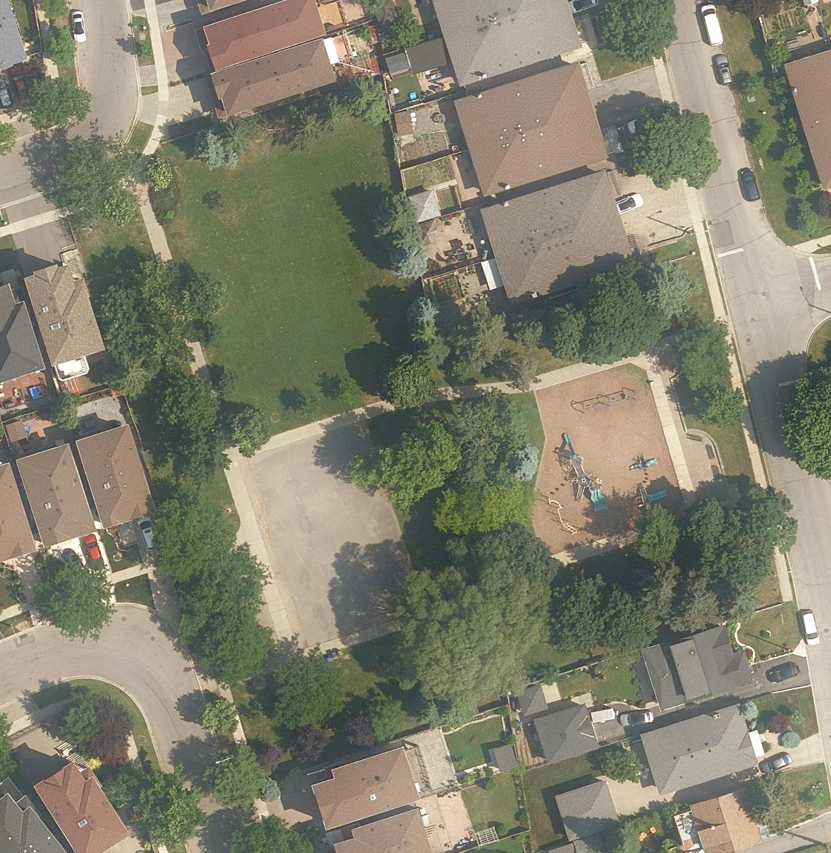James Trimbee Park — aerial / top-down view