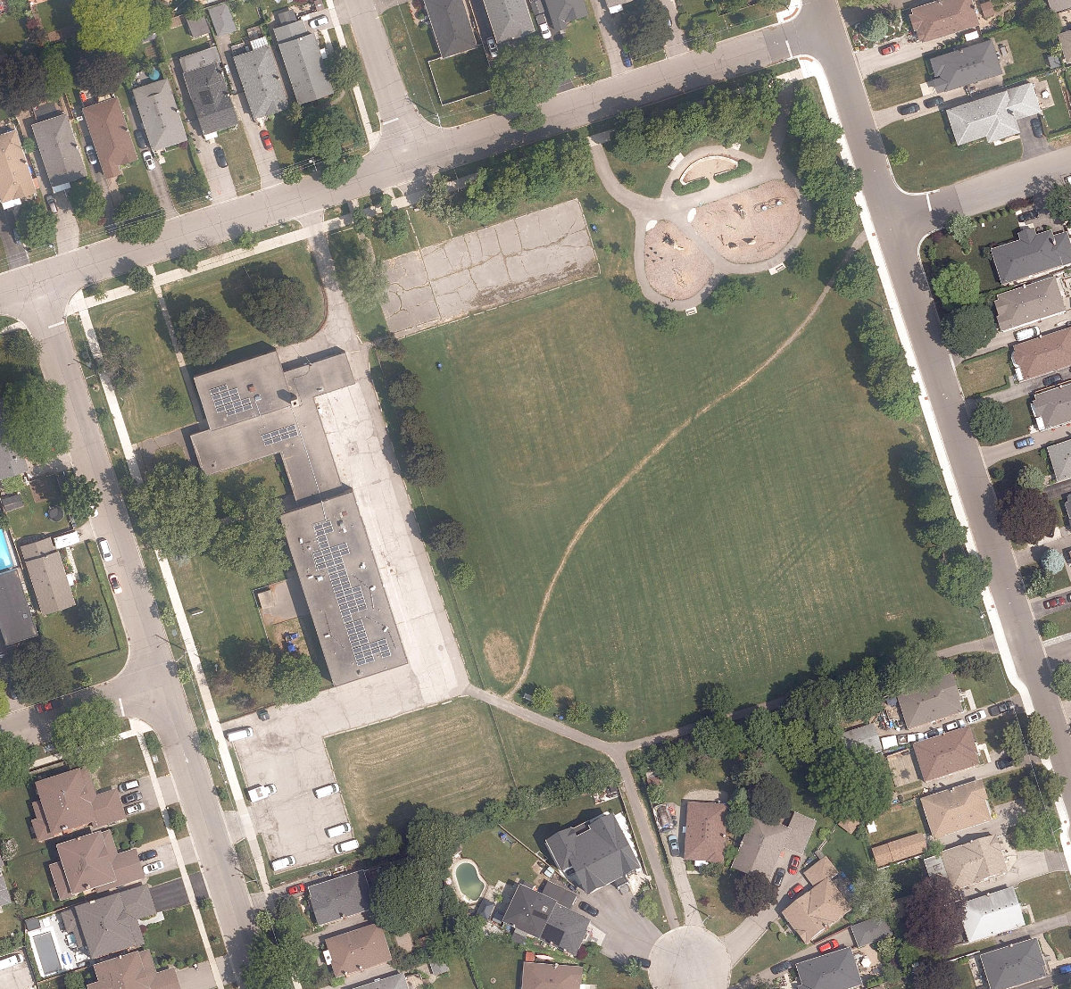 Silverhill Park — aerial / top-down view