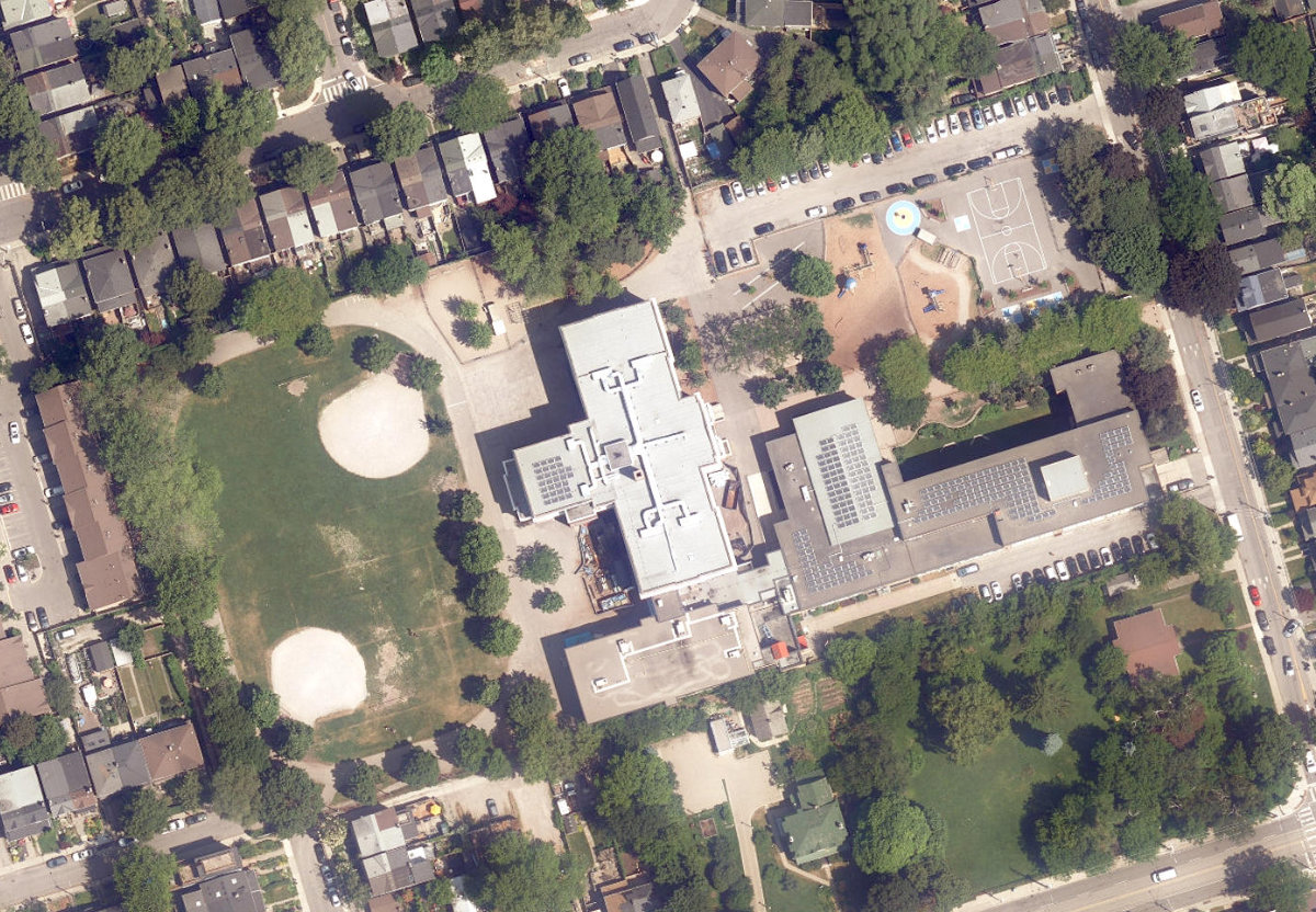 S.H. ARMSTRONG COMMUNITY CENTRE - Building Grounds — aerial / top-down view