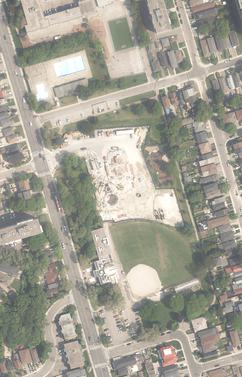 Fairbank Memorial Park — aerial / top-down view