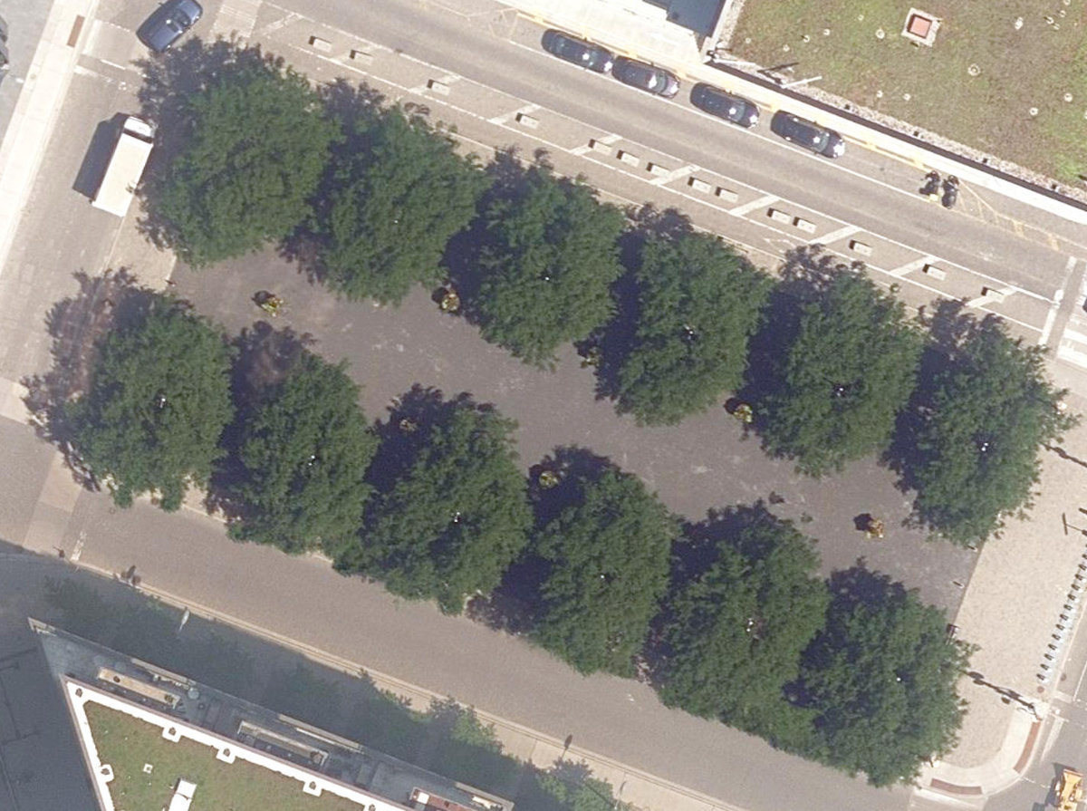 Lawren Harris Square — site photograph