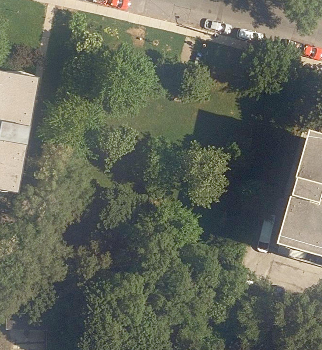 Shallmar Parkette — aerial / top-down view