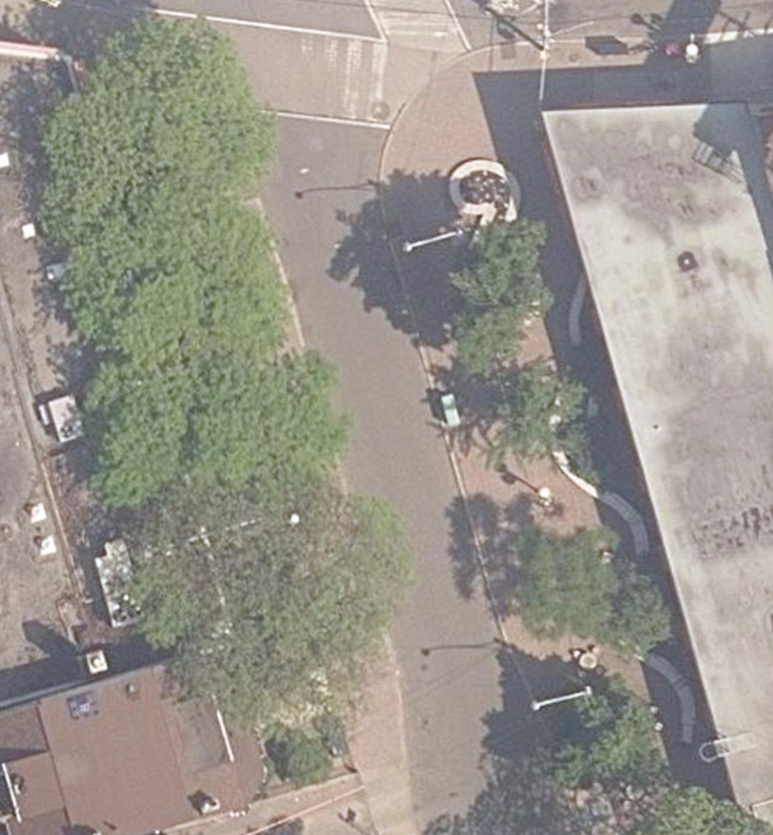 Grace - College Parkette — aerial / top-down view
