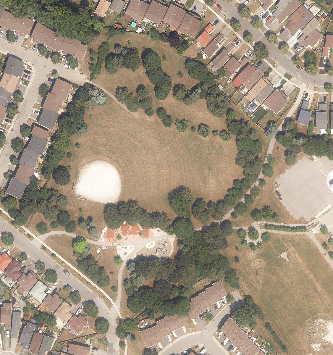 Shawn "Blu" Rose Park — aerial / top-down view