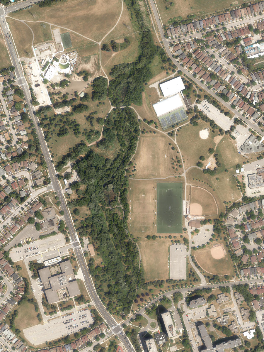 L'Amoreaux Sports Complex — aerial / top-down view