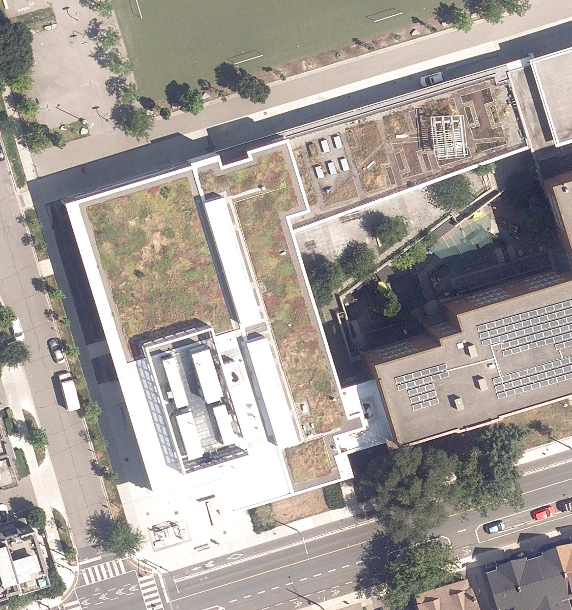 REGENT PARK COMMUNITY CENTRE - Building Grounds — aerial / top-down view