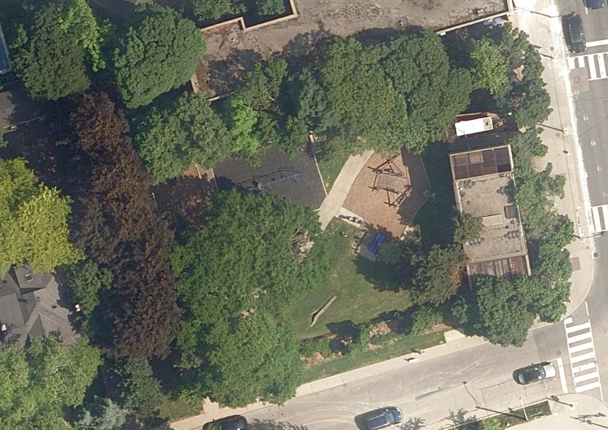 Snider Parkette — aerial / top-down view