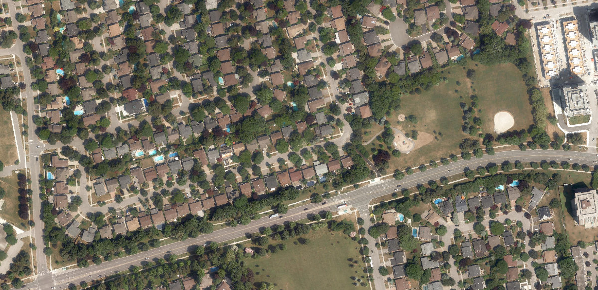 Mossgrove Park — aerial / top-down view