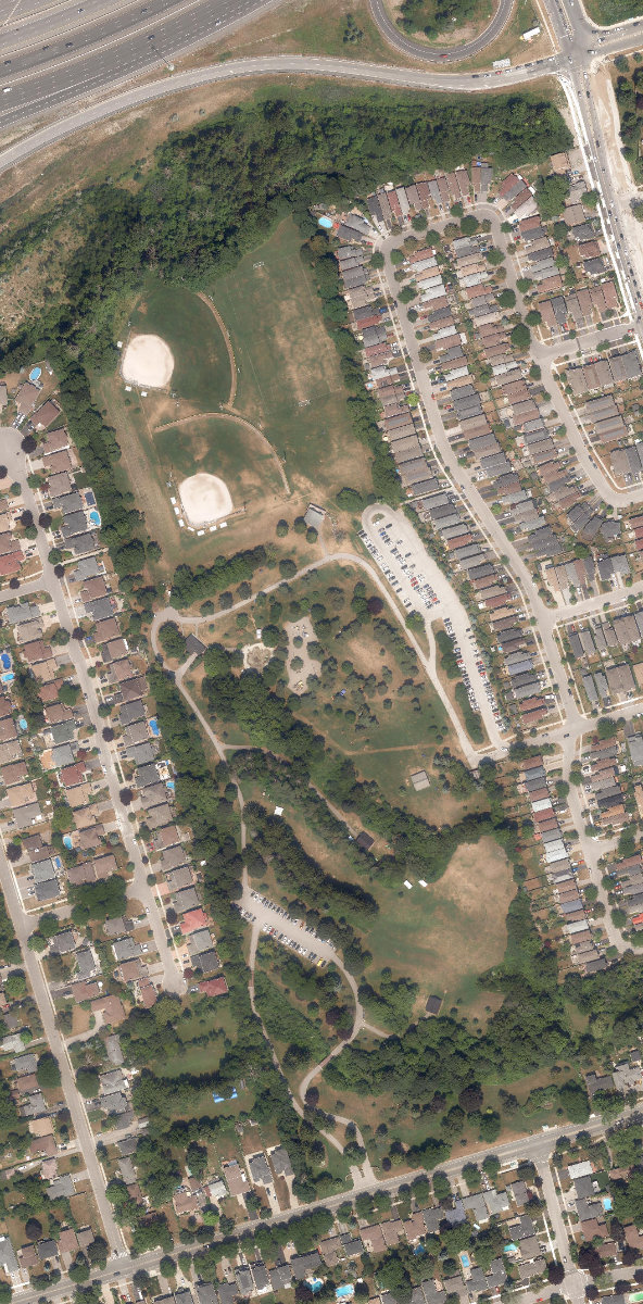 Adams Park — aerial / top-down view