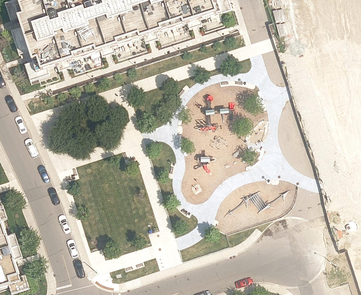 Syd Cole Park — aerial / top-down view
