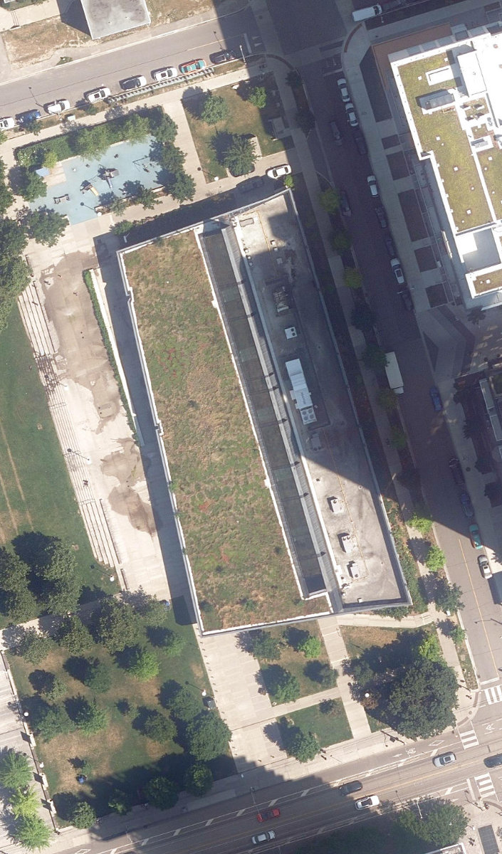 PAM McCONNELL AQUATIC CENTRE - Building Grounds — aerial / top-down view
