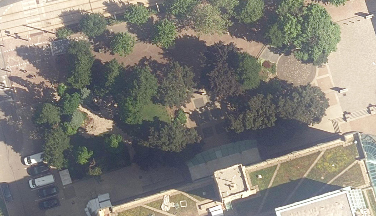 Toronto Waterfront Park — aerial / top-down view